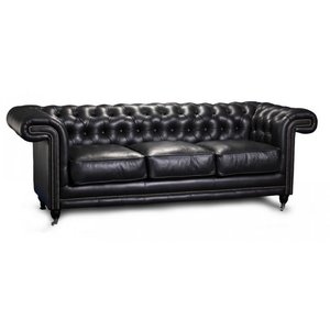 Chesterfield Manchester 3-seter skinnesofa - valgfri farge