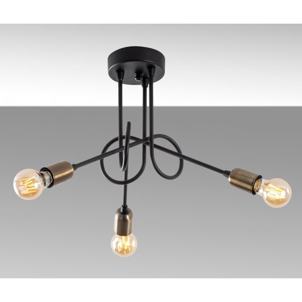 Viral taklampe 10875 - Sort/antikk Viral taklampe 10875 - Sort/antikk