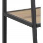Seaford stigehylle 77x138 cm - Eik/sort
