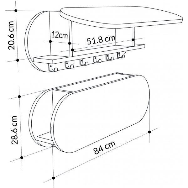Krom kleshenger - Hvit Krom kleshenger - Hvit