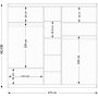 Henna garderobe 175 x 50 x 182 cm - Hvit