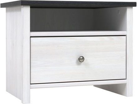 Salvador nattbord - Hvit/svart