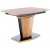 Houston spisebord, 120-160 cm - Eik/svart