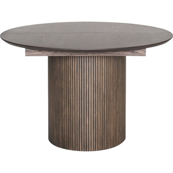 Scarlett spisebord 120-165x120 cm - Brunlakkert eik