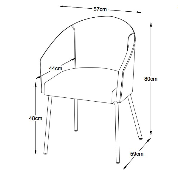 Erik stol i gult stoff Erik stol i gult stoff