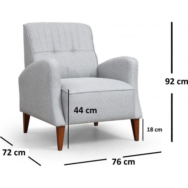 Montana lenestol - Grå Montana lenestol - Grå