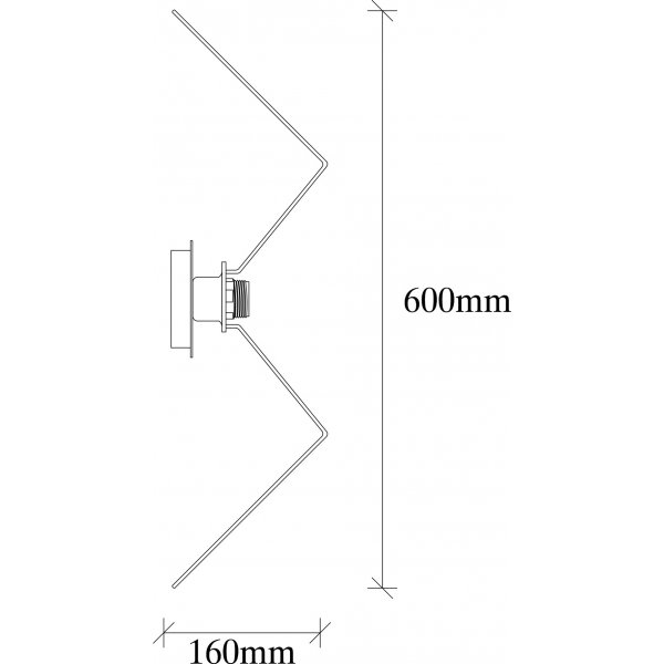 Issa vegglampe 701-A - Kobber