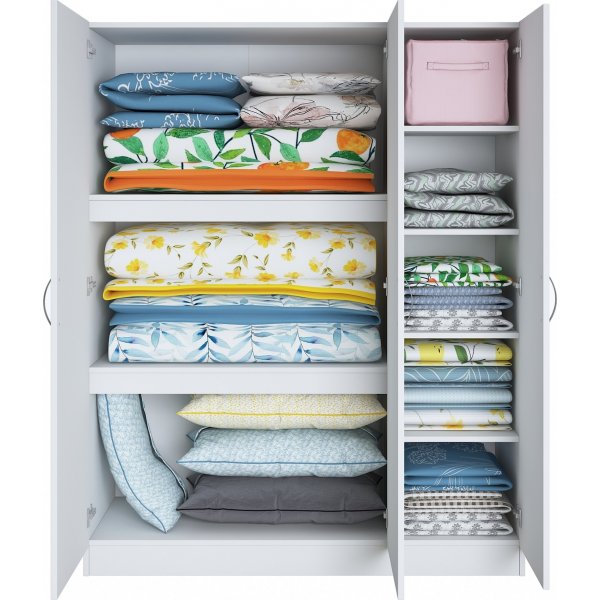 Baden garderobe 5 - Hvit