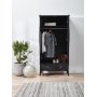 Barokk garderobe med 2 drer - Kaffe