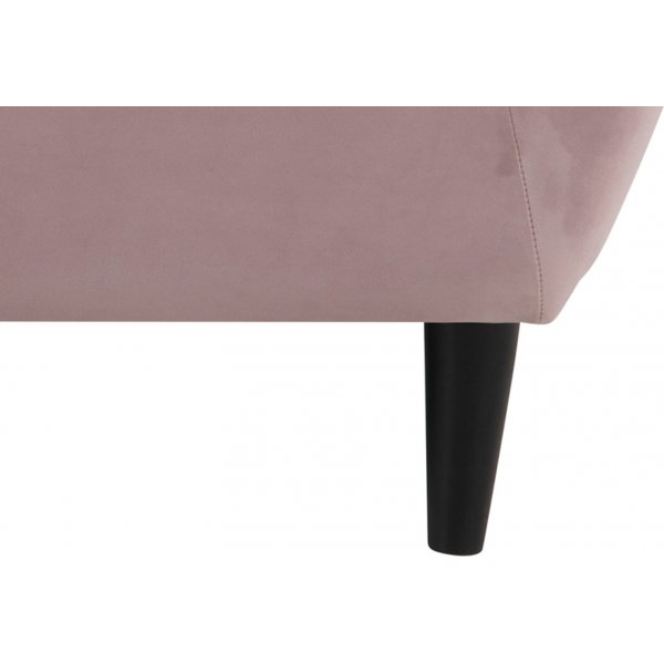 Felicia 2-seter sofa - Rosa (Fløyel) Felicia 2-seter sofa - Rosa (Fløyel)
