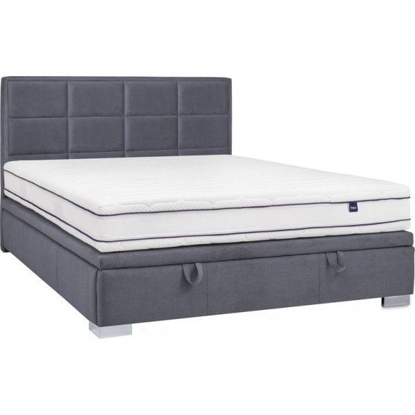 Maison 160x200 cm gr sengeramme med oppbevaring i sengen