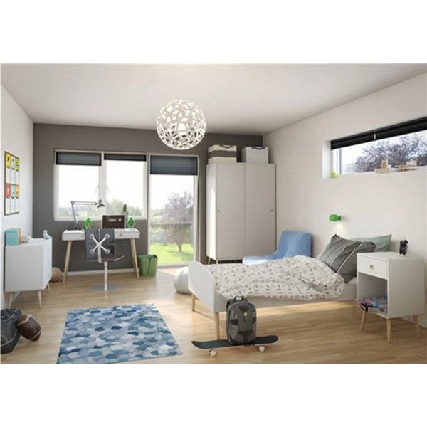 Softline garderobe - Hvit