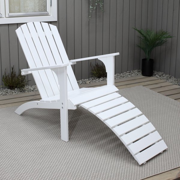 Kungshamn dekkstol med fotsttte - Hvit + Flekkfjerner for mbler