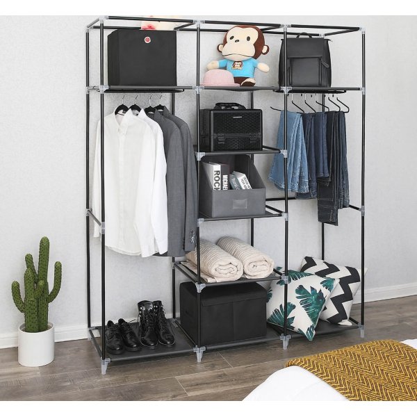 Katerina garderobe 150 x 175 cm - Sort Katerina garderobe 150 x 175 cm - Sort