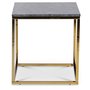 Accent stuebord 50 - Gr marmor / Blank messing