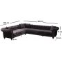 Bogart hjrnesofa - Brun