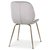 Deco velvet stol - Lysegr / Messing