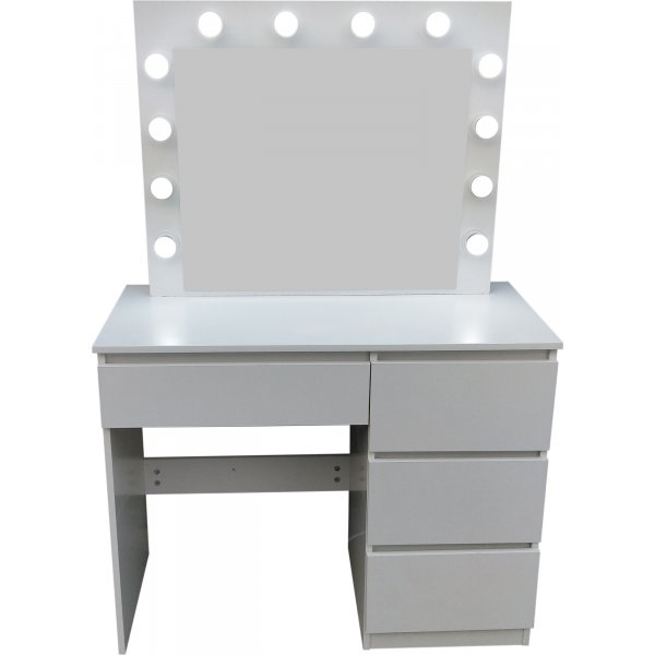 Giselle sminkbord med speil og LED-belysning Giselle sminkbord med speil og LED-belysning