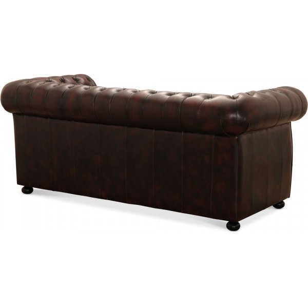 Dublin 3-seter sofa - Okseblod skinn Dublin 3-seter sofa - Okseblod skinn