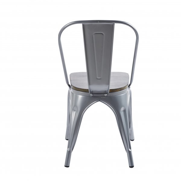 Iris metall spisestol med tresete Iris metall spisestol med tresete