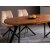 Mens uttrekkbart rundt spisebord 100x168 x 100 cm - Rosewood laminat