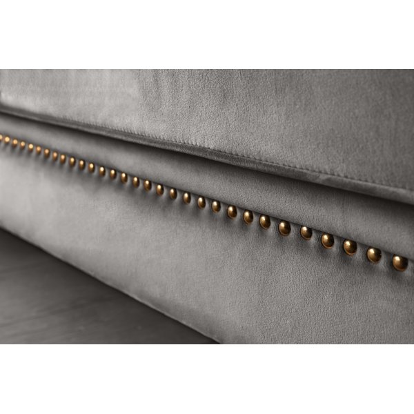 Lenestol chesterfield grå - Henry + Møbelrengjøring Lenestol chesterfield grå - Henry + Møbelrengjøring