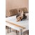 Togo uteservering med 6 stk Lindos rammestoler - Beige/Sort/Teak