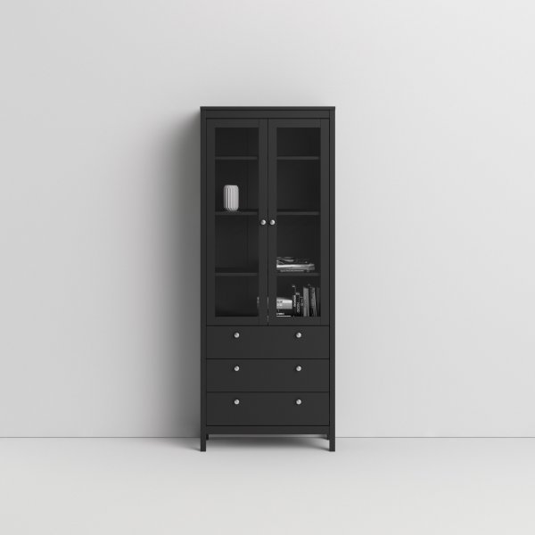 Madrid vitrineskap - Sort Madrid vitrineskap - Sort