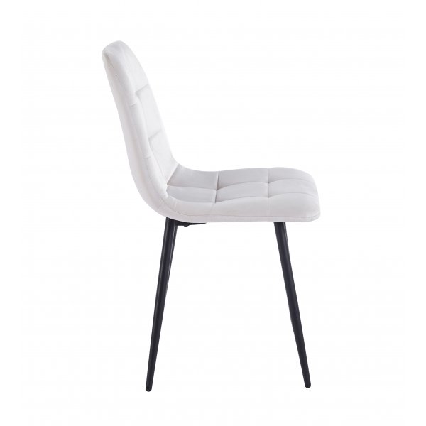 Delta spisestol beige fløyel Delta spisestol beige fløyel