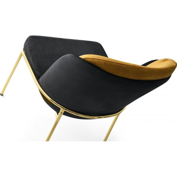 Doris stol - Svart/gul Doris stol - Svart/gul