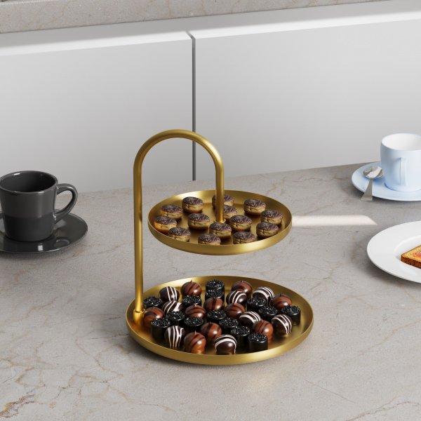 Kormen dekorativ tallerken - Gull Kormen dekorativ tallerken - Gull