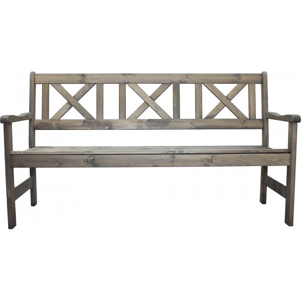 Bollnäs hagebenk 3-seter - Grå Bollnäs hagebenk 3-seter - Grå