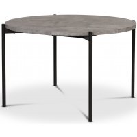 Alva spisebord rundt 120 cm - Betong / Svart Alva spisebord rundt 120 cm - Betong / Svart
