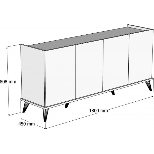 Elegant skjenk - Valnøtt Elegant skjenk - Valnøtt