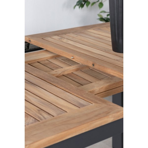 Panama spisebord 210 x 90 cm - Sort/Naturlig