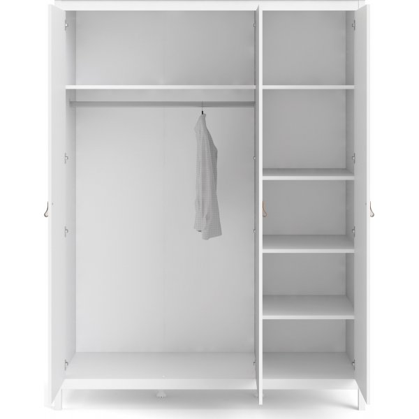 Madrid garderobe med 3 dører - Hvit Madrid garderobe med 3 dører - Hvit
