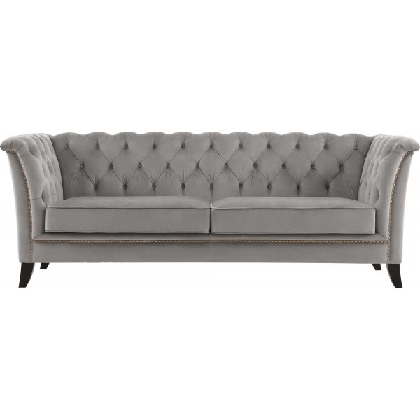 Sofa Chesterfield 3-seter gr - Henry