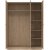 Billund garderobe med 3 drer - Hickory