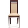 Emily stol - mrk valntt/beige
