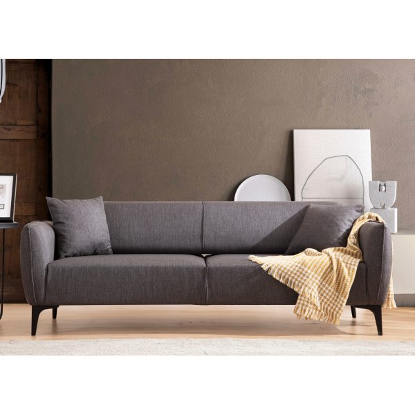 Belissimo 3-seters sofa - M�rkegr�