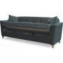 Lisboa 3-seters sovesofa - Mrkegr