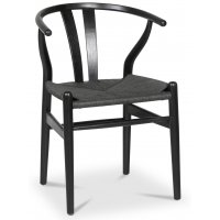 Sunda spisestuestol - Svart / Svart Repsits Sunda spisestuestol - Svart / Svart Repsits