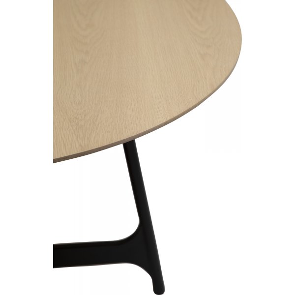 Ooid spisebord 120 cm - Eikefiner/sort
