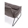 Gerda XL sofa - Mrk gr/svart