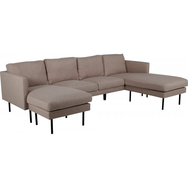 Eden U-sofa - Brun