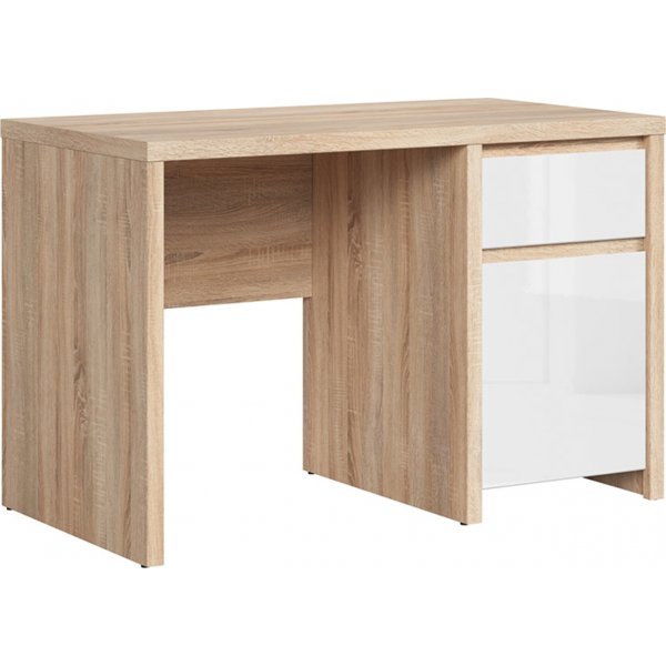 Kaspisk skrivebord 120 x 65 cm - Eik/hvit