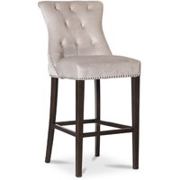 Tuva Denise barstol med håndtak - Beige fløyel Tuva Denise barstol med håndtak - Beige fløyel