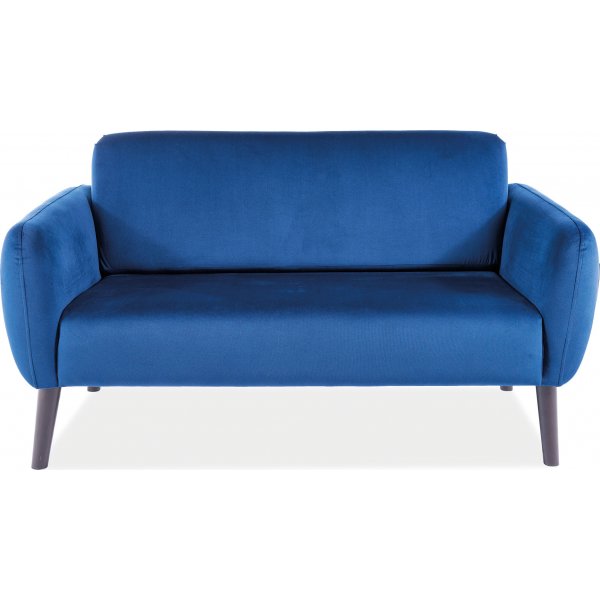 Elsa 2-seters sofa - Blå fløyel Elsa 2-seters sofa - Blå fløyel