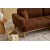 Reims 3-seters sofa - Brun/kobber