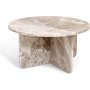 Level rundt salongbord i marmor 85 cm - Silver Diana